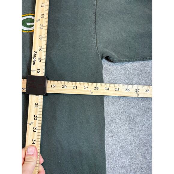 VINTAGE 90s NFL Green Bay Packers Shirt Men XL Green Football Sports Starter Tee - Picture 2 of 5